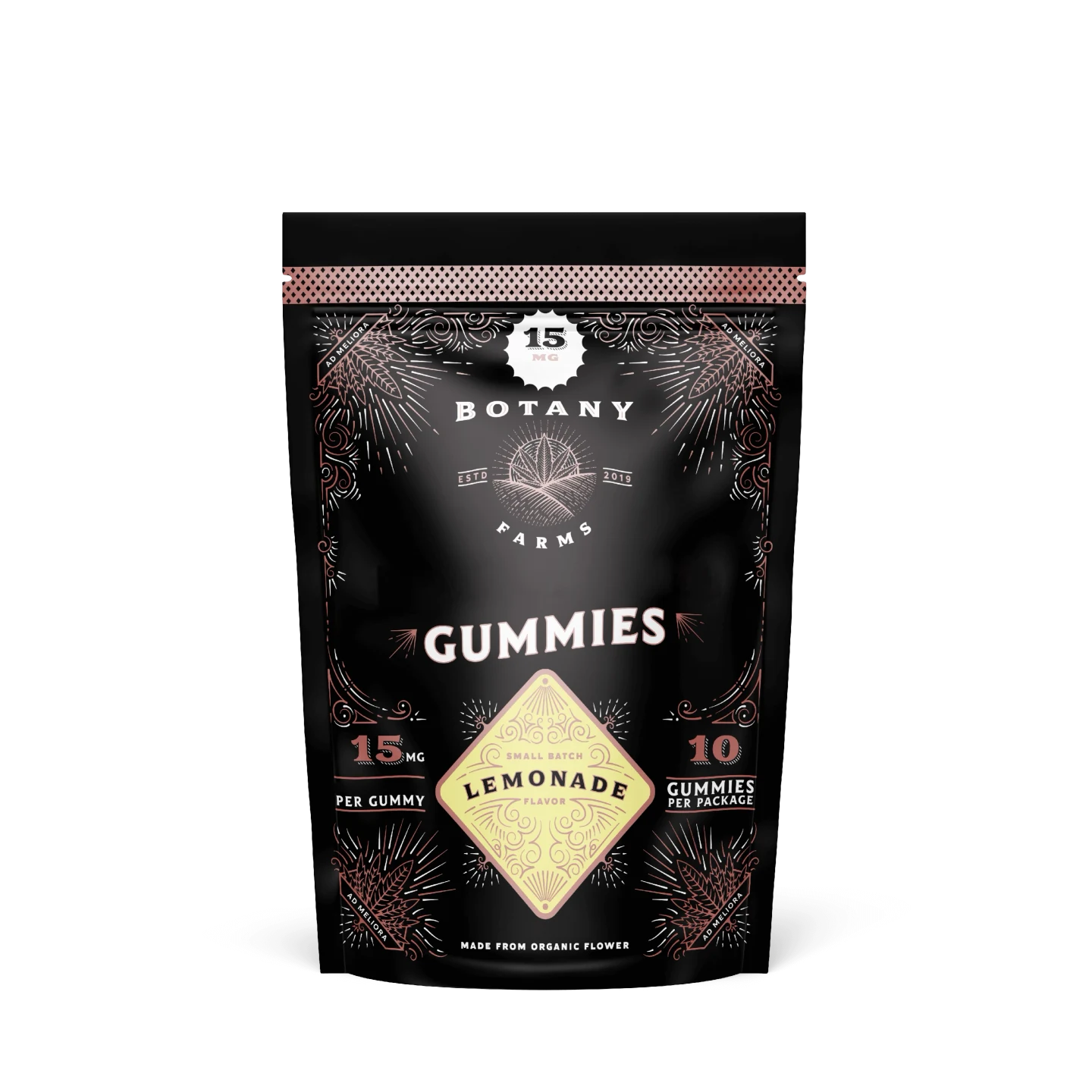 Botany Farms High Dose 15mg Δ-9 Gummies, Lemonade